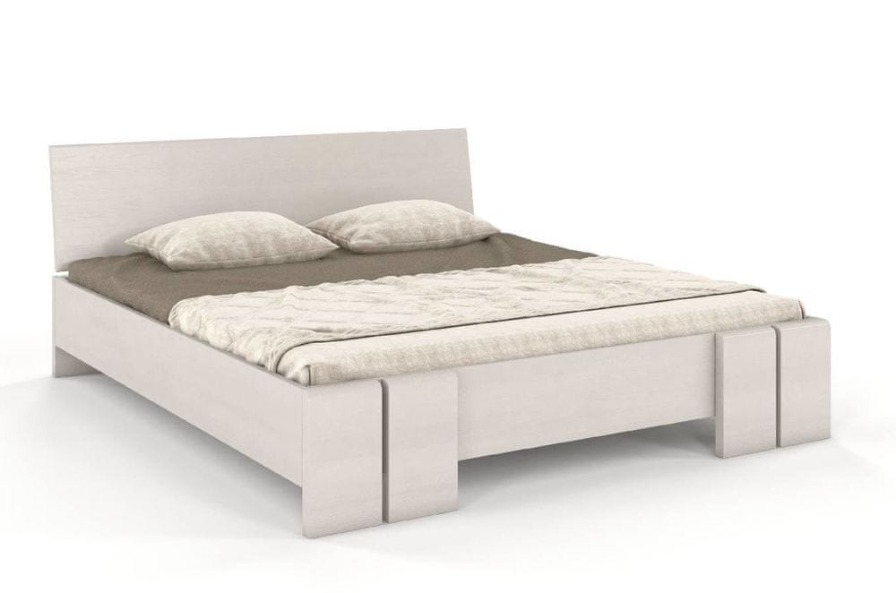 eoshop Drevená posteľ VESTRE Maxi, borovica (Rozmer: 160x200 cm, Farba: Biela)