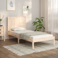 Vidaxl Rám postele, masívne borovicové drevo, 75x190 cm, jednolôžko
