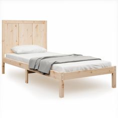 Vidaxl Rám postele, masívne borovicové drevo, 75x190 cm, jednolôžko
