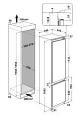 Whirlpool vstavaná chladnička WHC20 T593 + záruka 10 rokov na kompresor