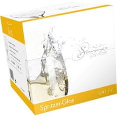 Ilios Pohár na víno Sommer Gspritzer 350 ml cejch 1/8 l + 1/4 l, 6x