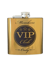 KORY Nerezová ploskačka VIP club zlatá 180ml