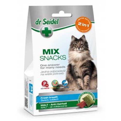 DrSeidel snacks for cats - MIX 2in 1 for fresh breath & malt 60g