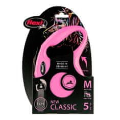 Flexi New Classic popruh M 5m ružové do 25kg