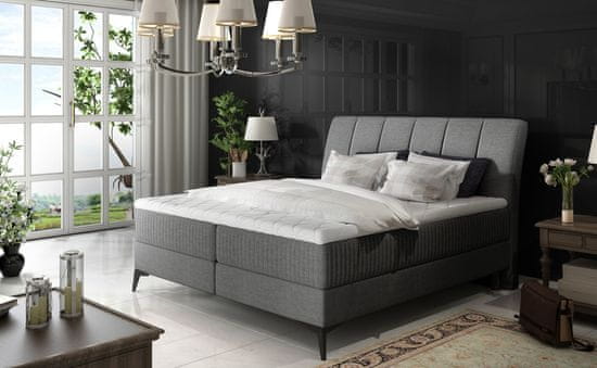 eoshop Posteľ Aderito Boxspring 160x200 cm - Sawana 05 (farba poťahu)