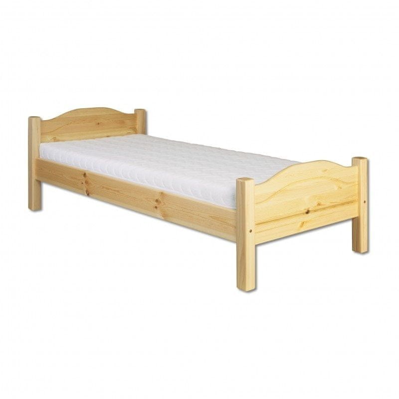 eoshop Drevená posteľ 100x200 LK128 (Farba dreva: Jelša)