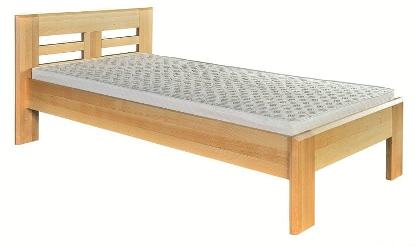 eoshop Drevená posteľ 100x200 buk LK160 (Farba dreva: Buk prírodný)