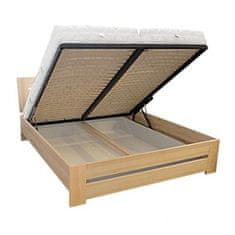 eoshop Drevená posteľ 180x200 buk LK192 BOX (Farba dreva: Buk bielený)