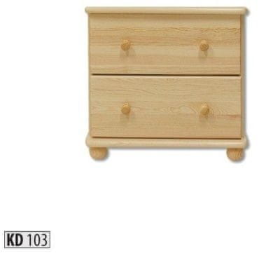 eoshop Komoda KD103 masív (Farba dreva: Borovica)