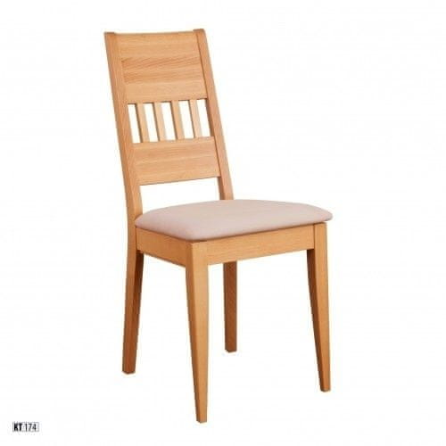 eoshop Jedálenská stolička KT174 masív buk (Farba dreva: Orech, Farba čalúnenie: Sab960)