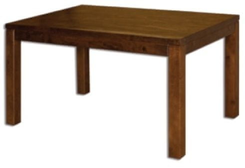 eoshop Jedálenský stôl ST172 s140 masív buk, šírka dosky 2,5 cm, 2 krídla (Farba dreva: Buk bielený, Hrana stola: S5)