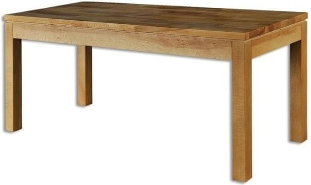 eoshop Jedálenský stôl st173 S180 masív buk (Farba dreva: Buk prírodný, Hrana stola: S3)