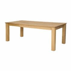 eoshop Rozkladacia jedálenský stôl ST384, s180, masív - dub (Farba dreva: Tmavý dub)
