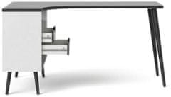 eoshop Písací stôl Retro 450 biela/čierna