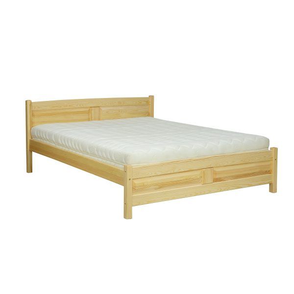 eoshop Drevená posteľ LK104, 120x200, borovica (Farba dreva: Prírodná (lakovaná))