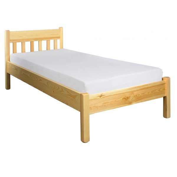eoshop Drevená posteľ LK156, 100x200, borovica (Farba dreva: Prírodná (lakovaná))