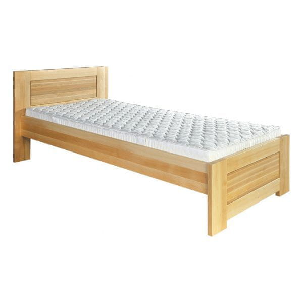 eoshop Drevená posteľ LK161, 80x200, buk (Farba dreva: Orech)