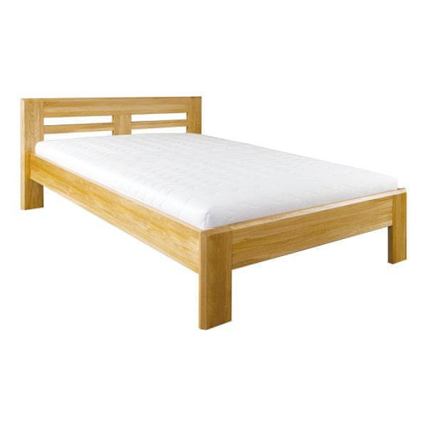 eoshop Drevená posteľ LK211, 200x200, dub (Farba dreva: Kakao)