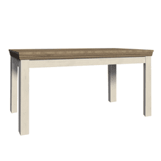 KONDELA Jedálenský rozkladací stôl, sosna škandinávska / dub divoký, 160-203x90 cm, ROYAL ST