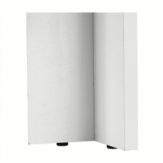 KONDELA Jedálenský stôl, biela / čierna, 120x80 cm, KRAZ
