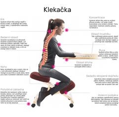 KONDELA Ergonomická kľakačka, šedá / čierna, RUFUS