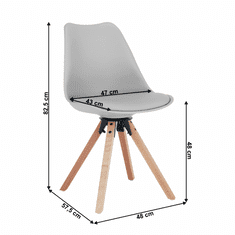 KONDELA Štýlová otočná stolička, svetlosivá, ETOSA