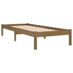 Vidaxl Rám postele, medovo hnedý, masívne drevo, 90x200 cm