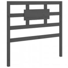 Vidaxl Rám postele, sivý, z masívneho dreva, 90x190 cm, jednolôžkový
