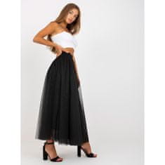 Och Bella Dámska sukňa s gumičkami midi OCH BELLA čierna TW-SD-BI-1047.35_388780 Univerzálne