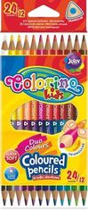 Colorino Pastelky trojhranné obojstranné 24 farieb