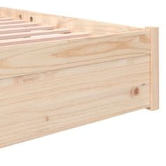 Vidaxl Rám postele, masívne drevo, 140 x 190 cm