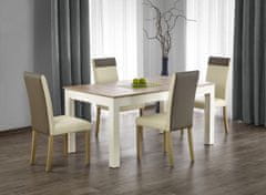 Halmar Drevený jedálenský stôl Seweryn, dub sonoma / biela