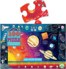 eeBoo Puzzle Slnečná sústava 100 dielikov