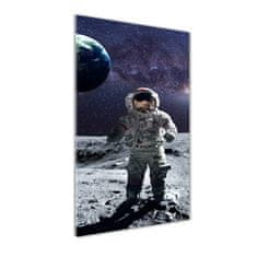 Wallmuralia.sk Vertikálny foto obraz akrylový na stenu Astronauta 70x140 cm 2 prívesky