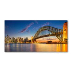 Wallmuralia.sk Foto-obraz fotografie na skle Panorama Sydney 100x50 cm 2 prívesky