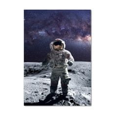 Wallmuralia.sk Vertikálny foto obraz akrylový na stenu Astronauta 70x140 cm 2 prívesky