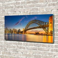 Wallmuralia.sk Foto-obraz fotografie na skle Panorama Sydney 100x50 cm 2 prívesky