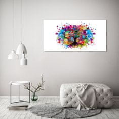 Wallmuralia.sk Foto obraz akryl do obývačky Farebné stromy 125x50 cm 2 prívesky
