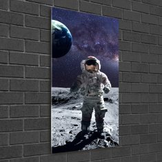 Wallmuralia.sk Vertikálny foto obraz akrylový na stenu Astronauta 70x140 cm 2 prívesky