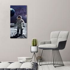 Wallmuralia.sk Vertikálny foto obraz akrylový na stenu Astronauta 70x140 cm 2 prívesky