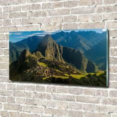 Wallmuralia.sk Fotoobraz na skle Zrúcanina Machu Picchu 100x50 cm 2 prívesky