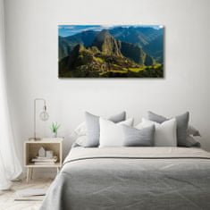 Wallmuralia.sk Fotoobraz na skle Zrúcanina Machu Picchu 100x50 cm 2 prívesky