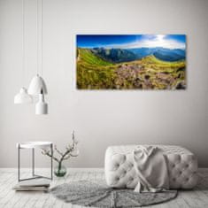 Wallmuralia.sk Foto obraz akryl do obývačky Horská panorama 100x50 cm 2 prívesky