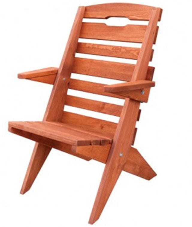 eoshop Záhradná stolička MO108 (Farba dreva: Orech)