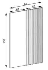 CASARREDO Závesný panel BARBUS dub artisan/čierna