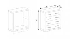 eoshop Komoda SEVAG S-1 (Farba: Santana)