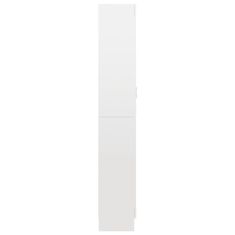 Vidaxl Vitrína, lesklá biela 82,5x30,5x185,5 cm, drevotrieska