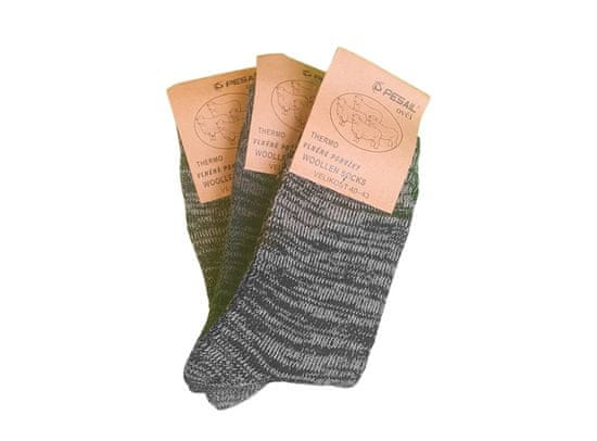 Pesail Pánské termo ponožky YZ50, 3 páry, veľkosť 40-43