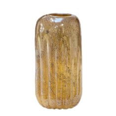 Eurofirany Galina Dekoratívna sklenená váza (2) (Fi) 15X30 cm zlatá