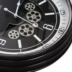 Eurofirany Dekoratívne hodiny 10 59X11X59 cm čierne